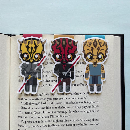 Space Wizards "Opress Brothers" Savage, Maul, and Feral Magnetic Bookmark Trio