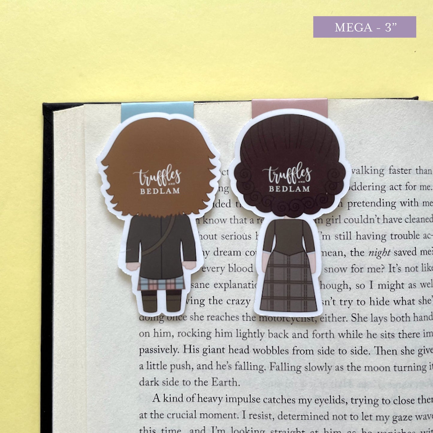 Claire and Jamie Fraser Magnetic Bookmark Set