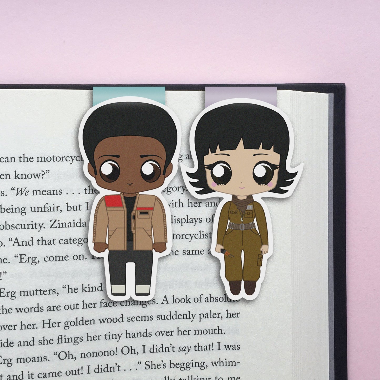 Space Wizards "Finn & Rose" Magnetic Bookmark Set