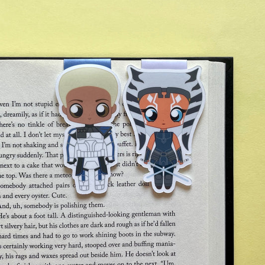 Space Wizards "Rex & Ahsoka" Magnetic Bookmark Set