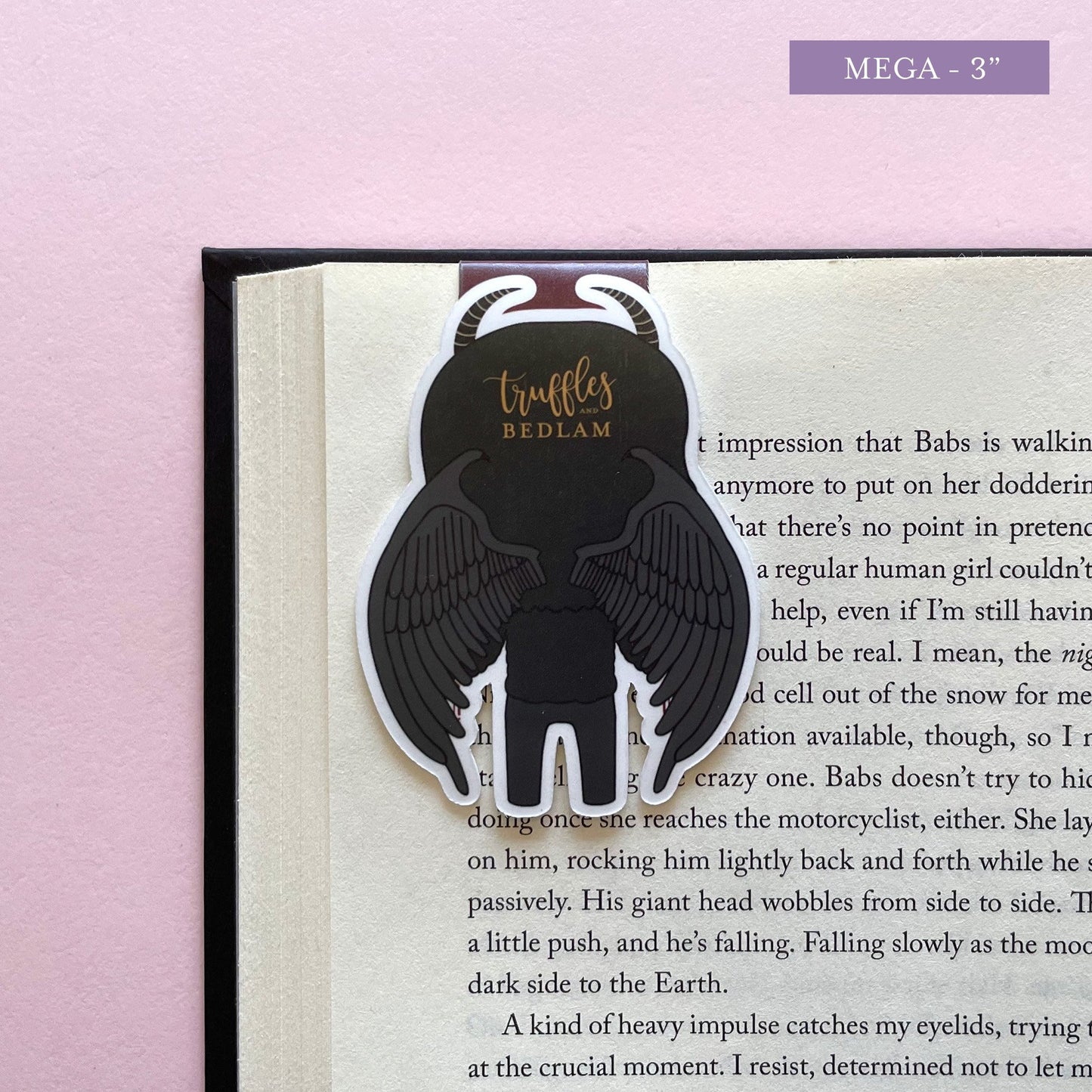 The Black Vulture Malachiasz Magnetic Bookmark, inspired by Something Dark and Holy