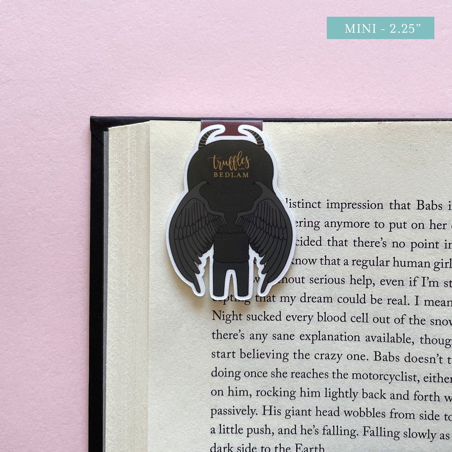 The Black Vulture Malachiasz Magnetic Bookmark, inspired by Something Dark and Holy