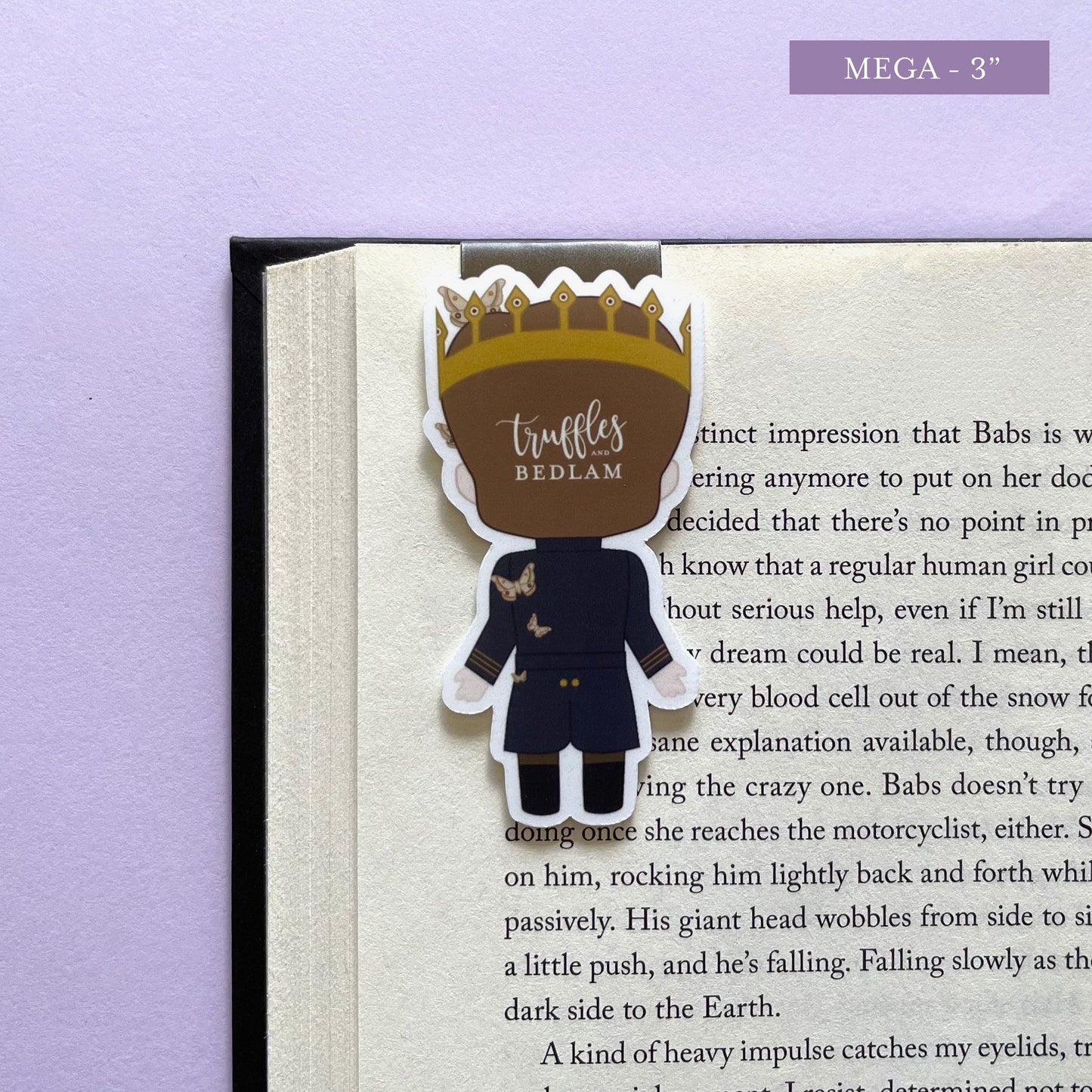 Gods-touched Serafin Magnetic Bookmark, inspired by Something Dark and Holy