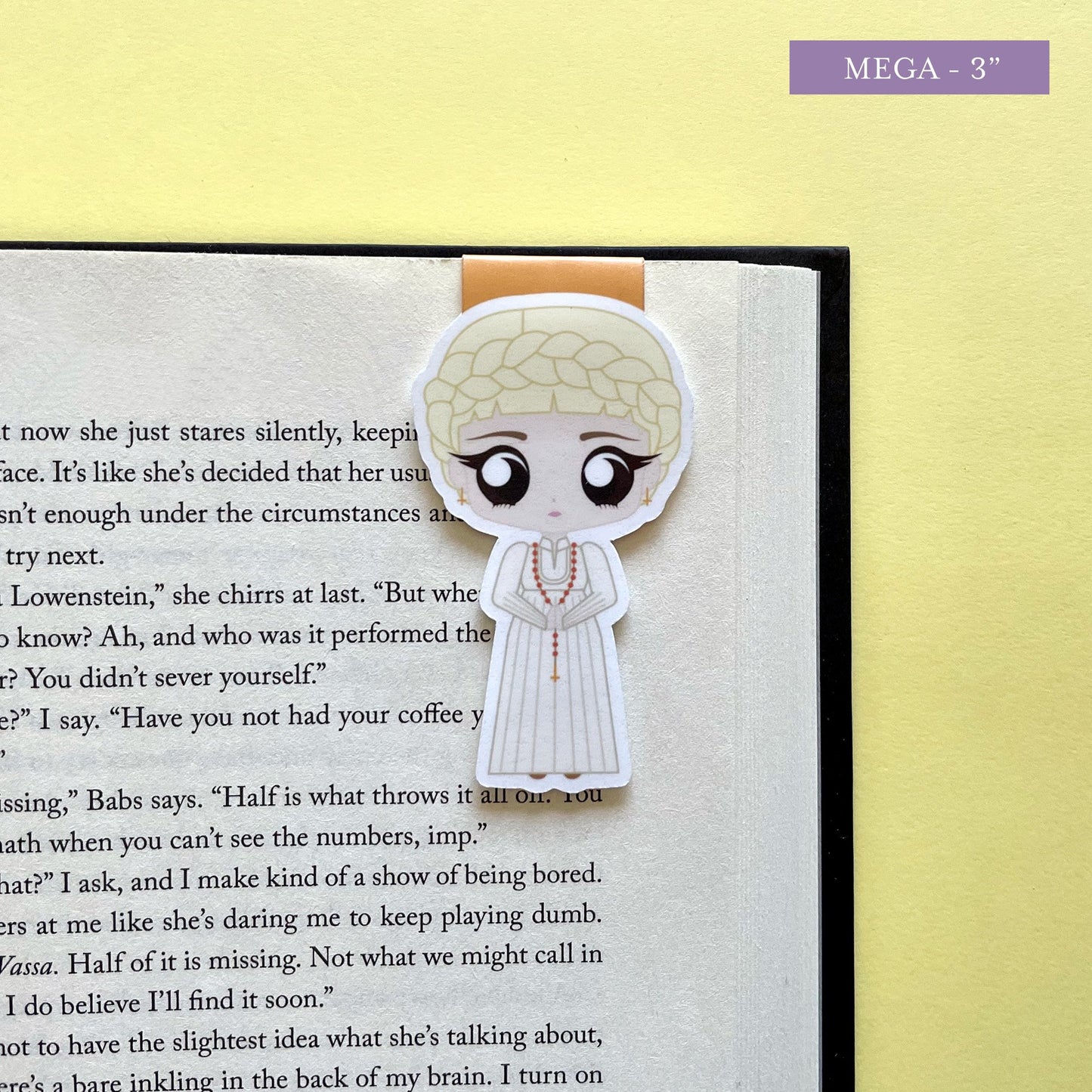 Nadya Lepteva Magnetic Bookmark, inspired by Something Dark and Holy