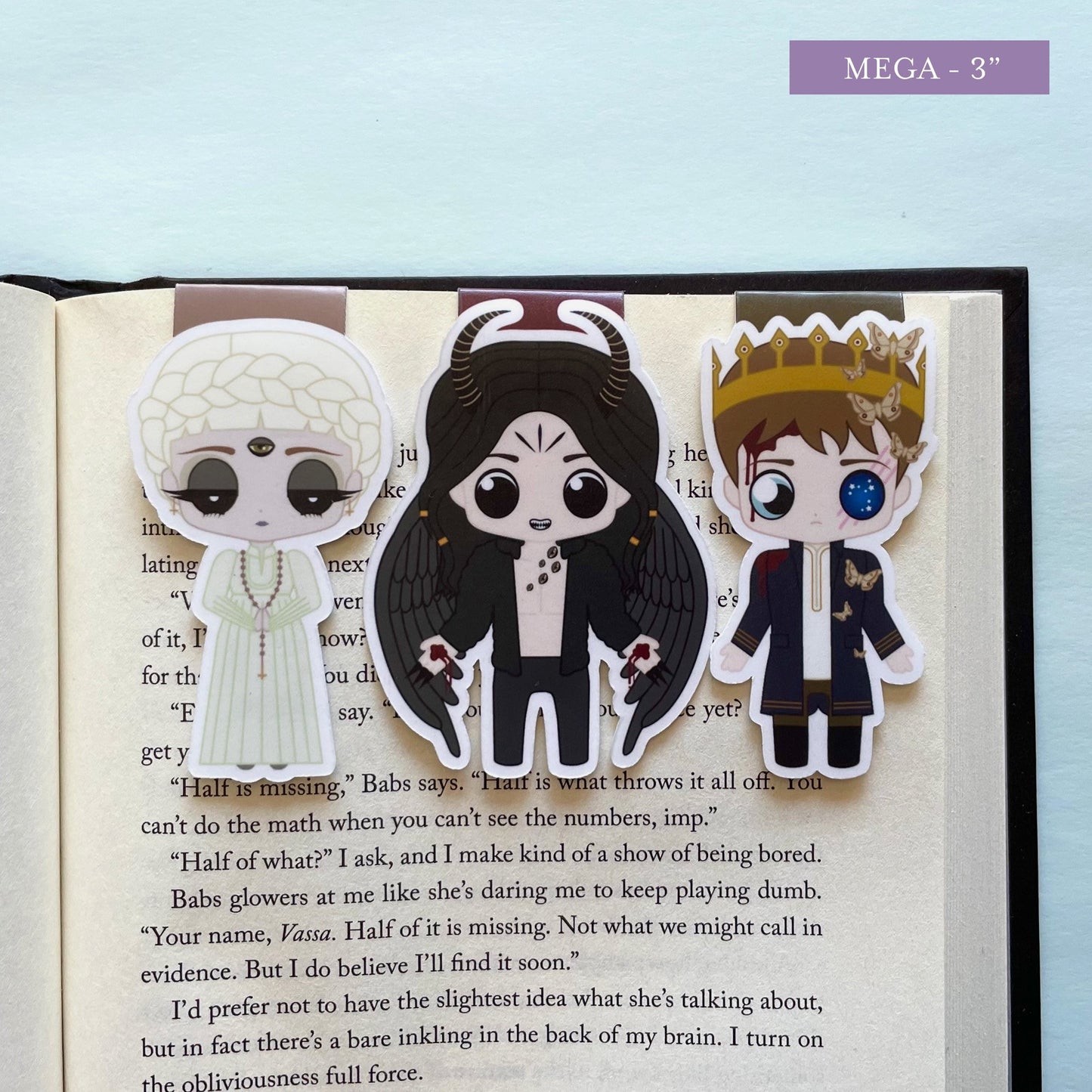Something Dark and Holy Wicked Trio Magnetic Bookmark Trio