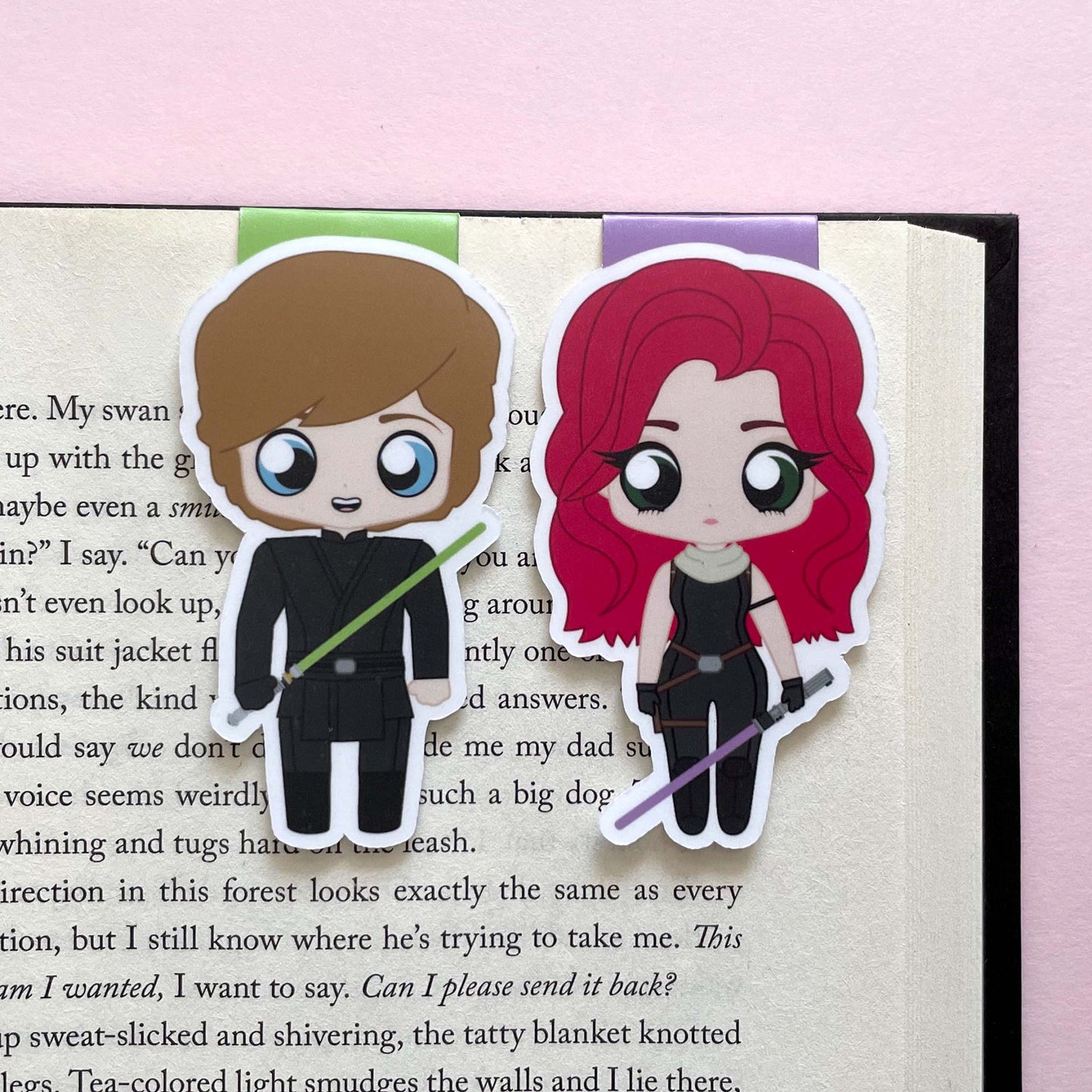 Luke Skywalker & Mara Jade "Legends" Magnetic Bookmark Set