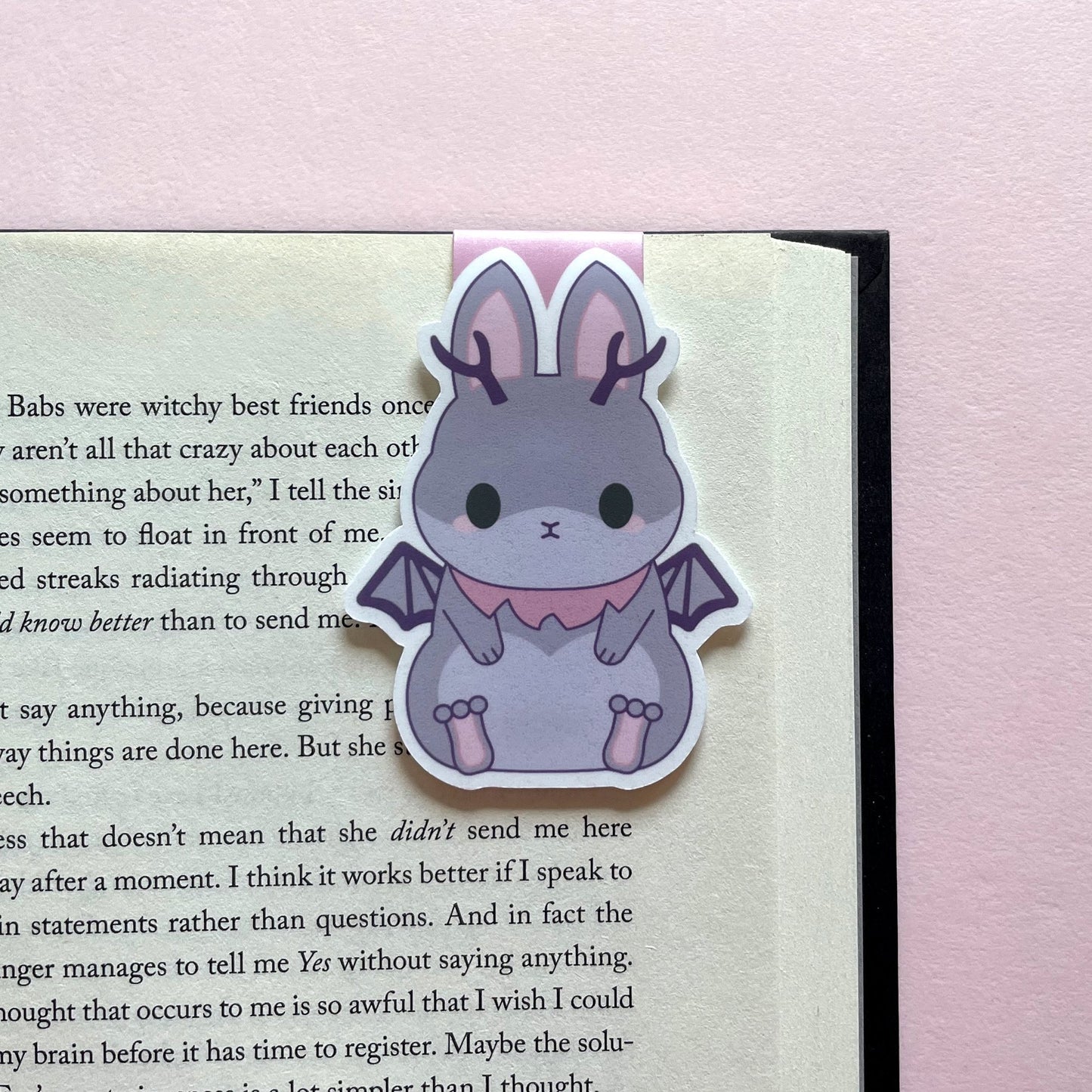 Cute Cryptids: Truffles the Jackalope Magnetic Bookmark