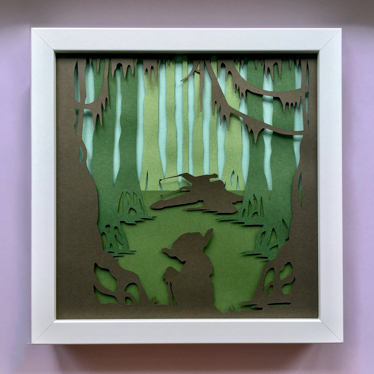 Space Wizards "Dagobah" Papercut Art