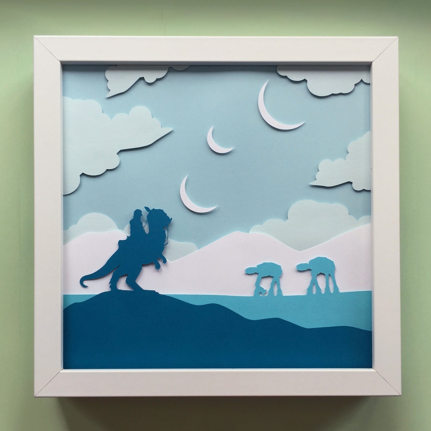 Space Wizards "Hoth" Papercut Art