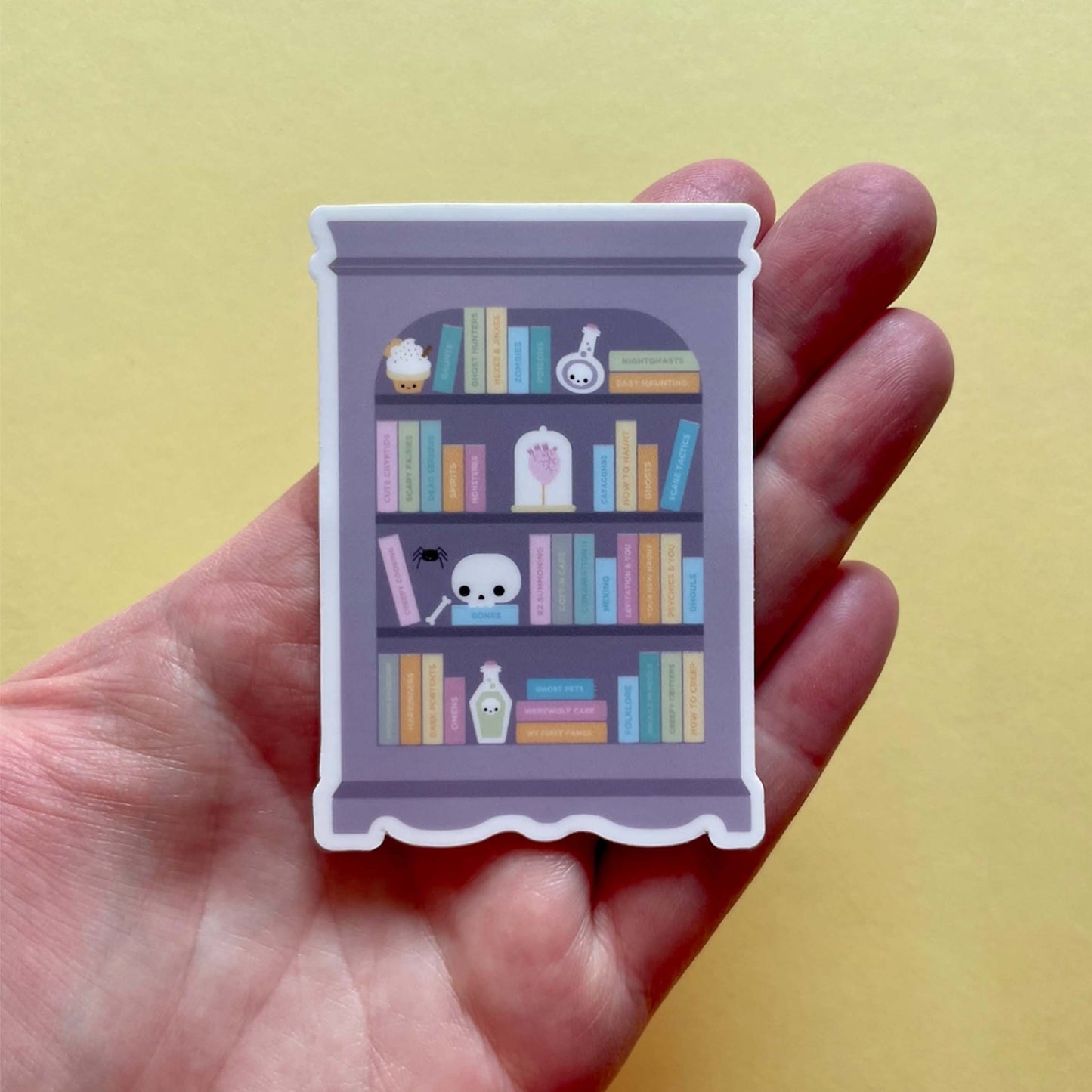 Pastell Goth Shelfie Vinyl-Aufkleber